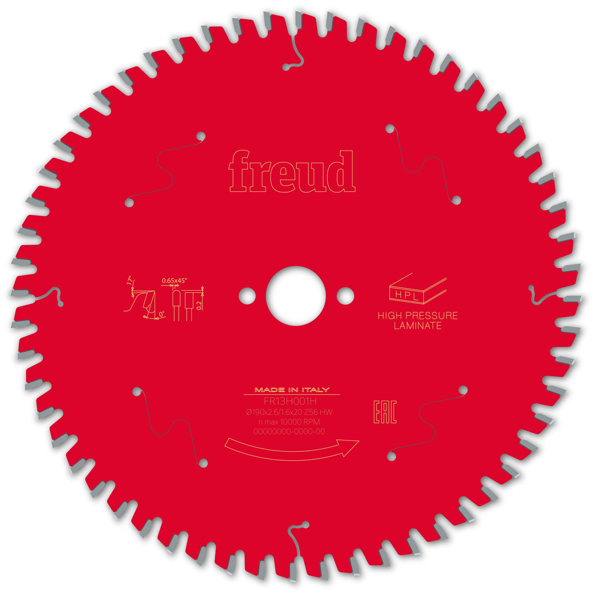 Freud HH HPL cirkelzaagblad 190 mm – FR13H001H