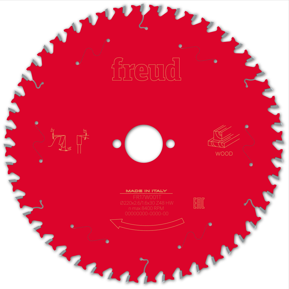 Freud Table Wood cirkelzaagblad 220 mm – FR17W001T