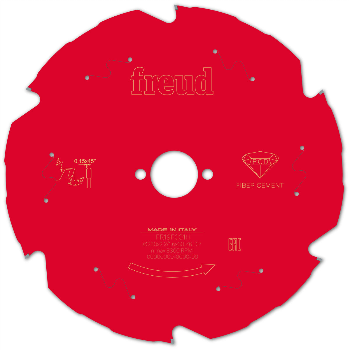 Freud HH Fiber Cement cirkelzaagblad 230 mm – FR19F001H