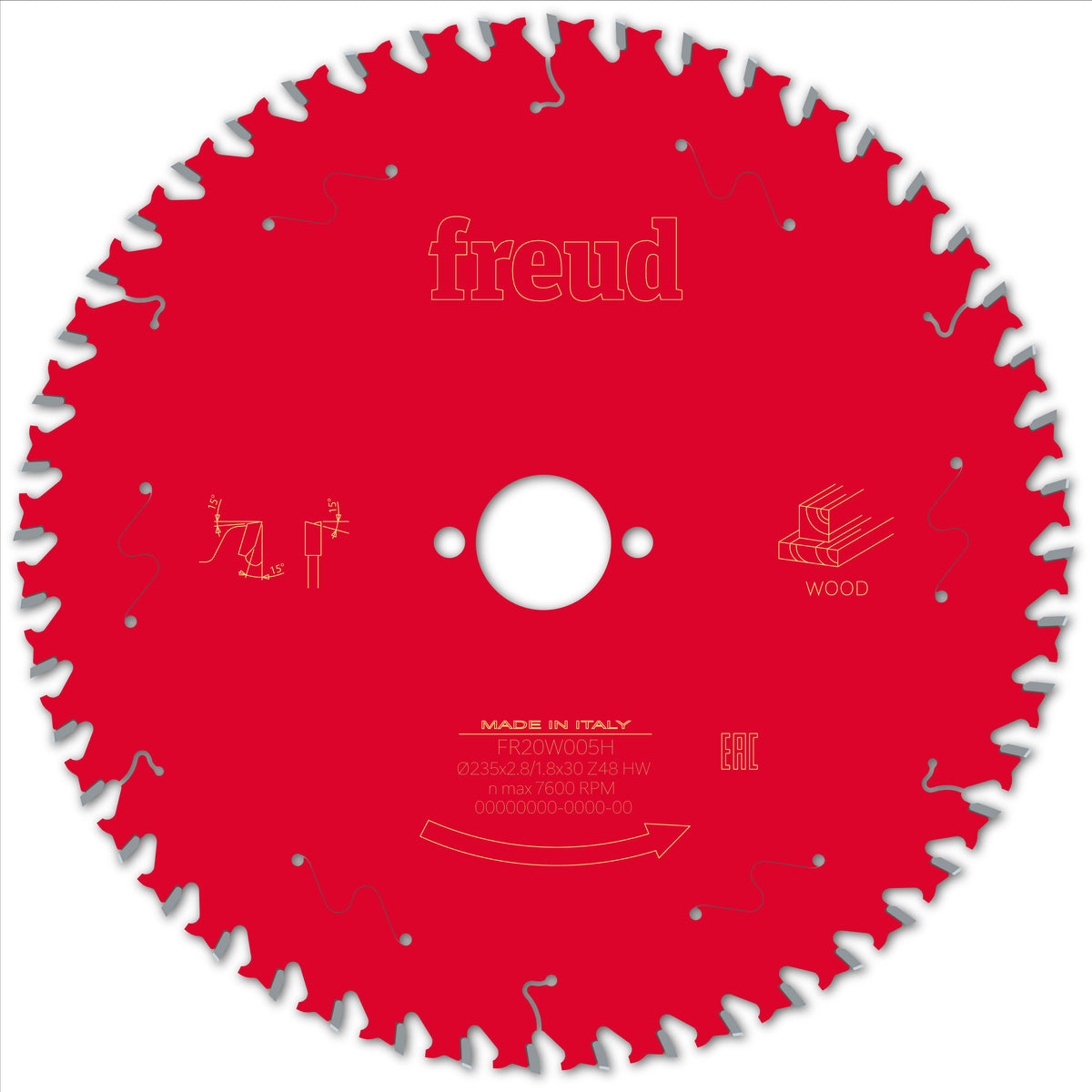 Freud HH Wood cirkelzaagblad 235 mm – FR20W005H