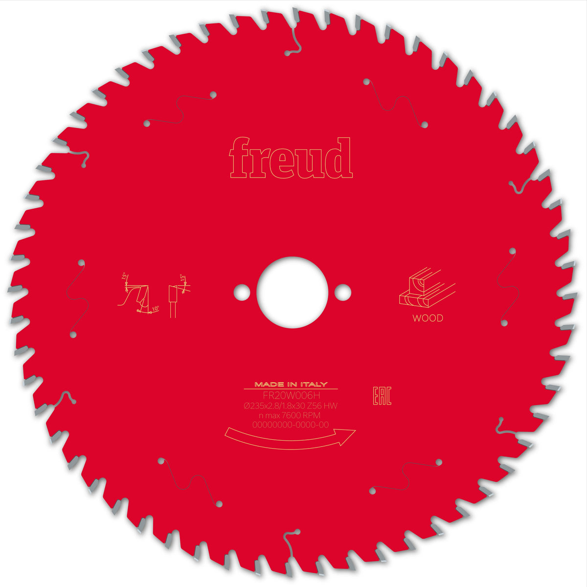 Freud HH Wood cirkelzaagblad 235 mm – FR20W006H