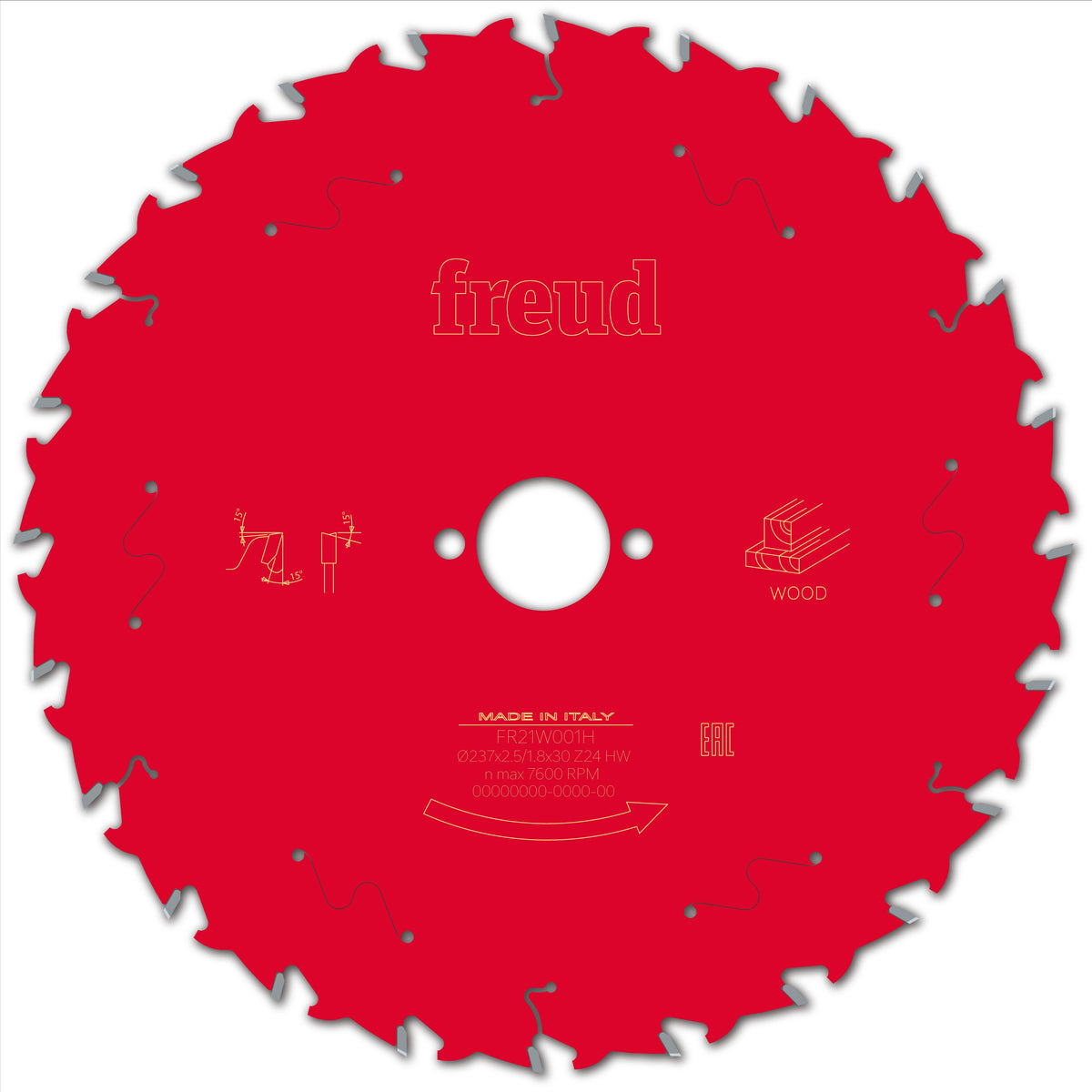 Freud HH Wood cirkelzaagblad 237 mm – FR21W001H