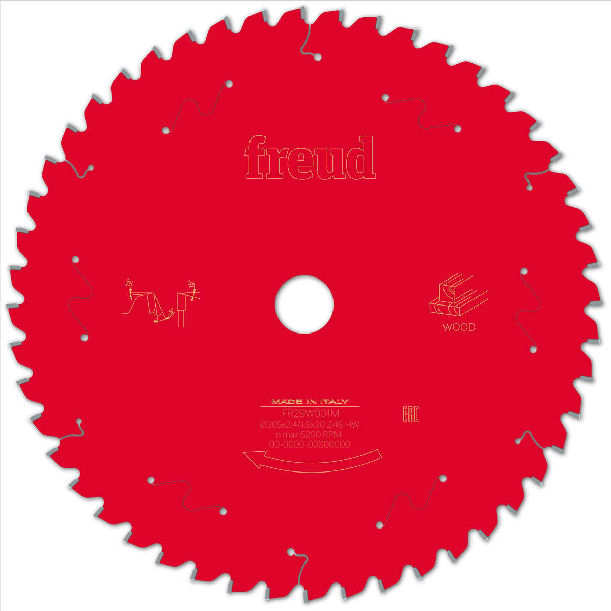 Freud Miter Wood cirkelzaagblad 305 mm – FR29W001M