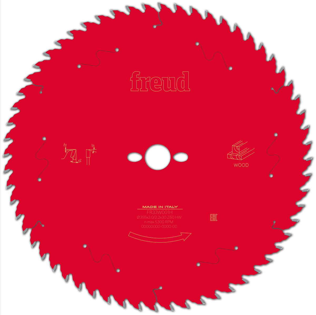 Freud HH Wood cirkelzaagblad 355 mm – FR33W001H