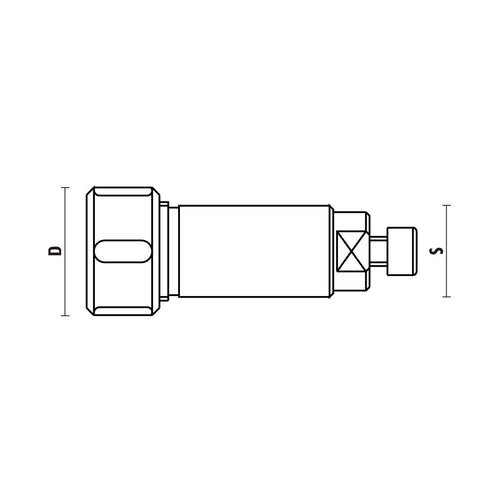Cilindrische spantanghouder Ø25 voor Weeke – T118