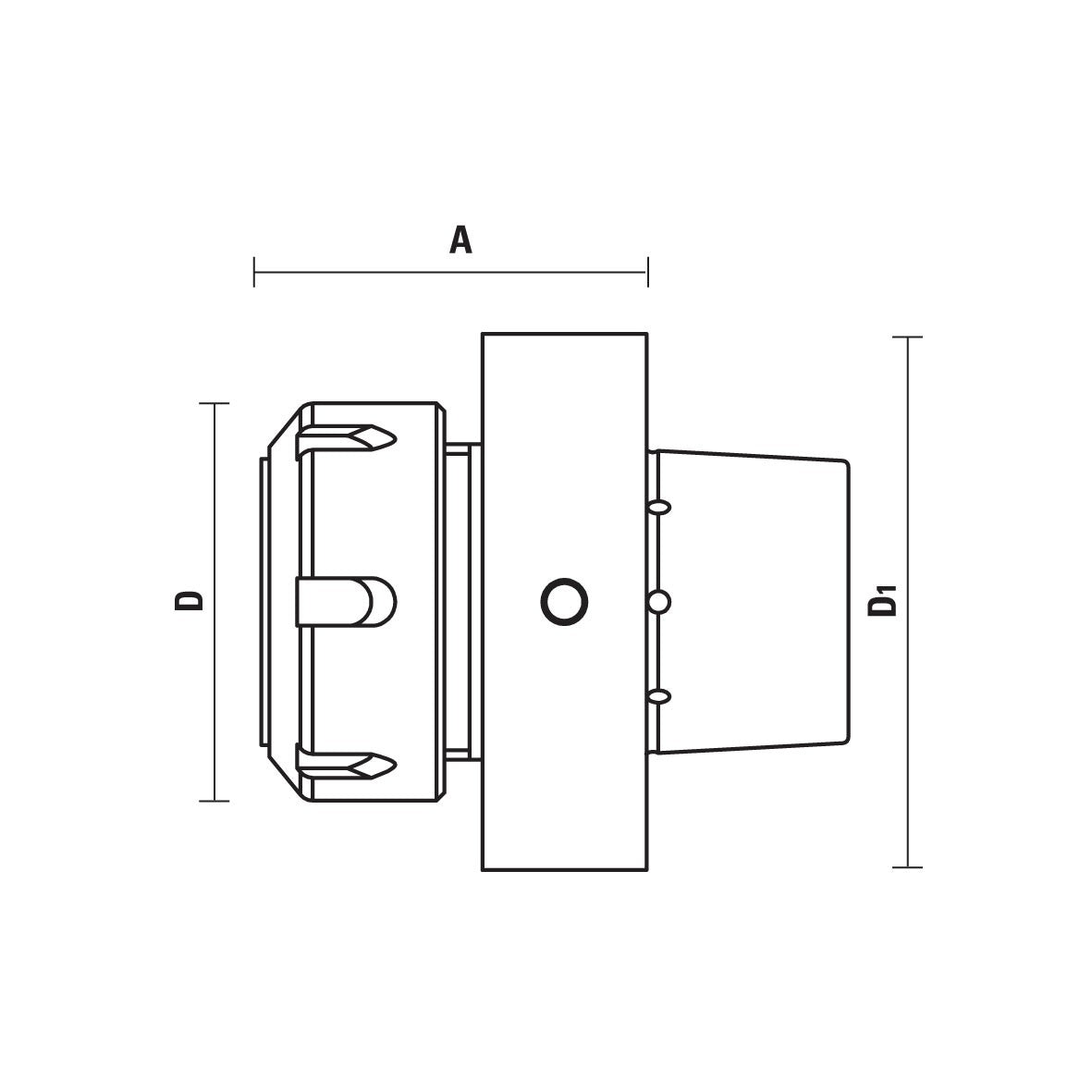 HSK85 ER40 spantanghouder – T132
