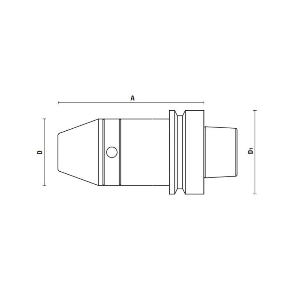 HSK63F CNC-boorhouder 1–13 mm – T118