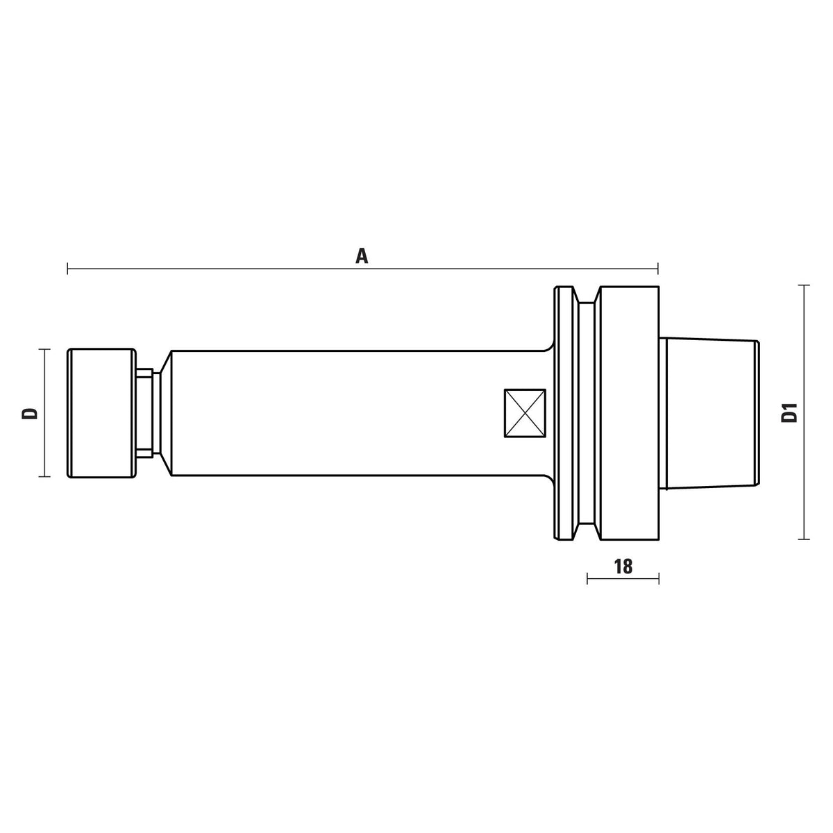 HSK63F ER16 spantanghouders G2.5 – TK118