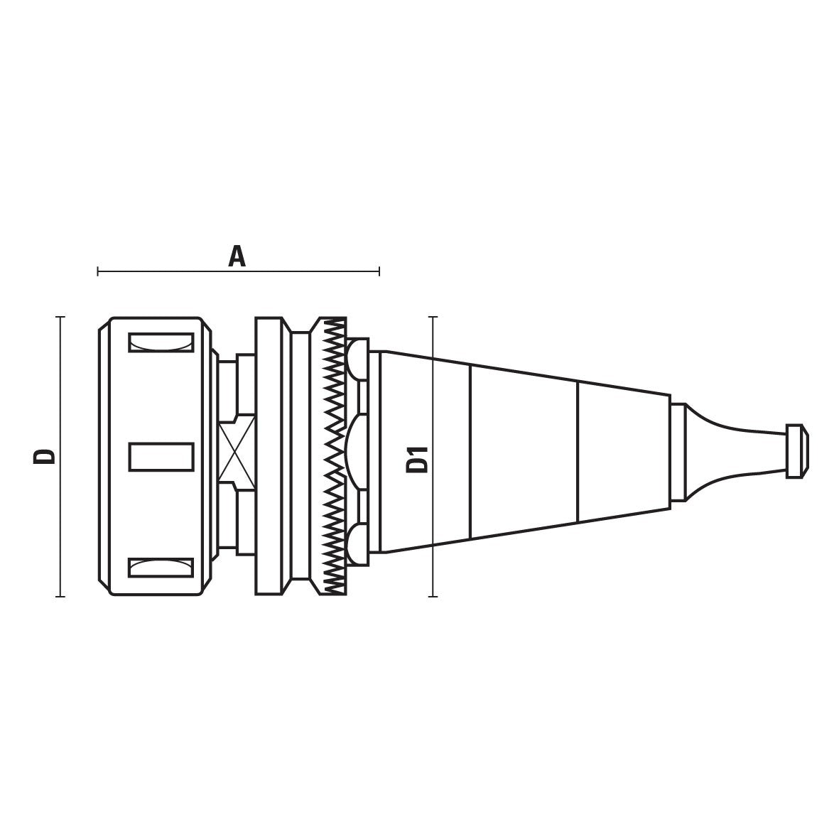 ISO30 spantanghouders voor SCM/Morbidelli – T118