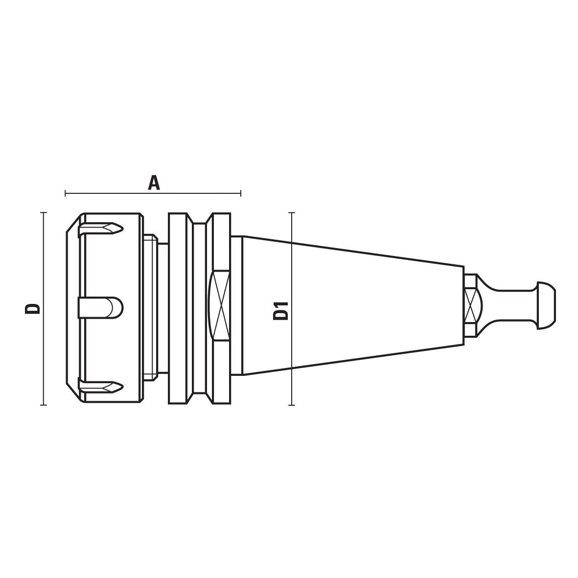 ISO30 spantanghouders voor Biesse/HSD – T118