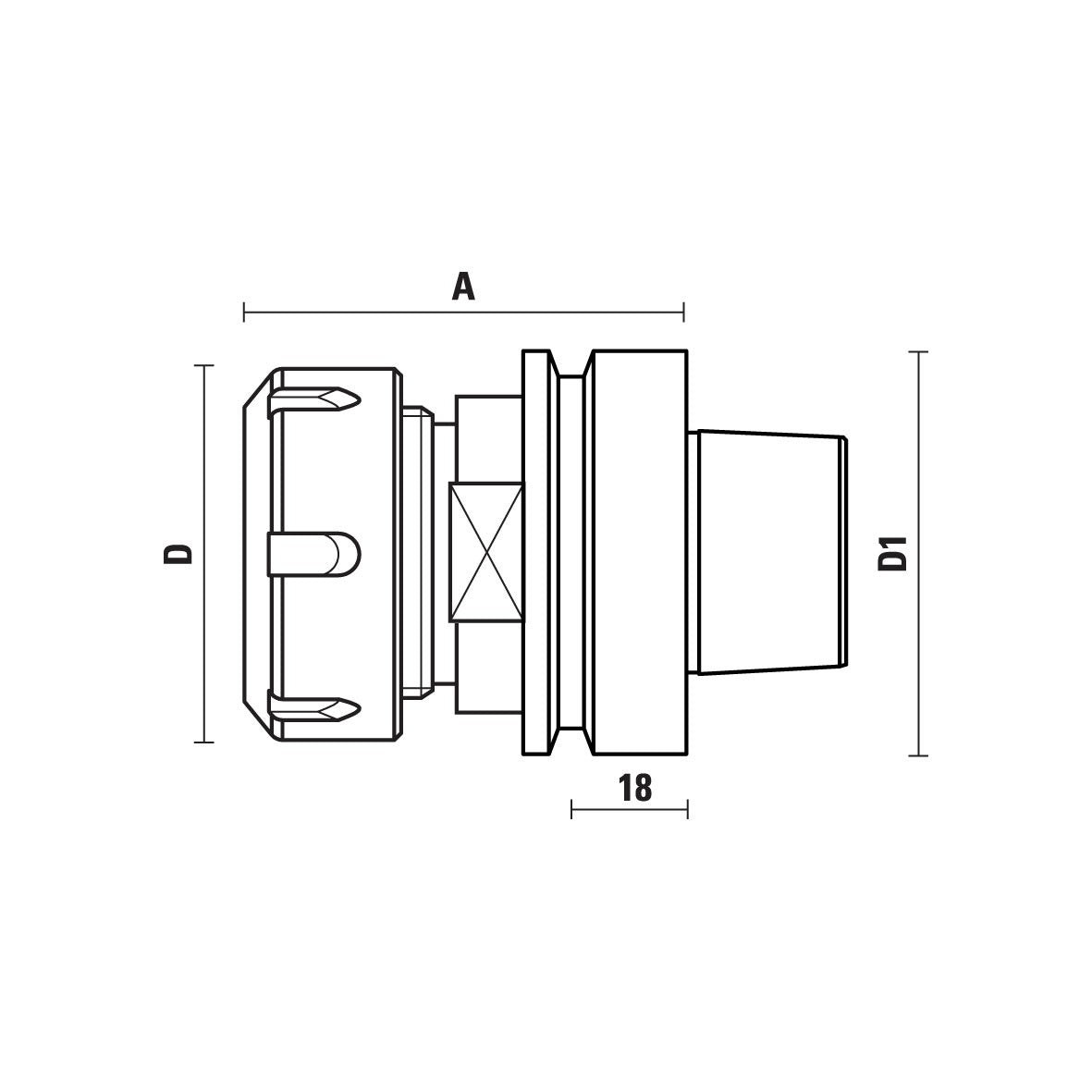 HSK63F RVS spantanghouders – T118