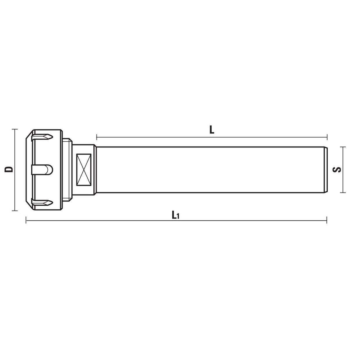CNC gereedschapverlengingen met rechte schacht – T121