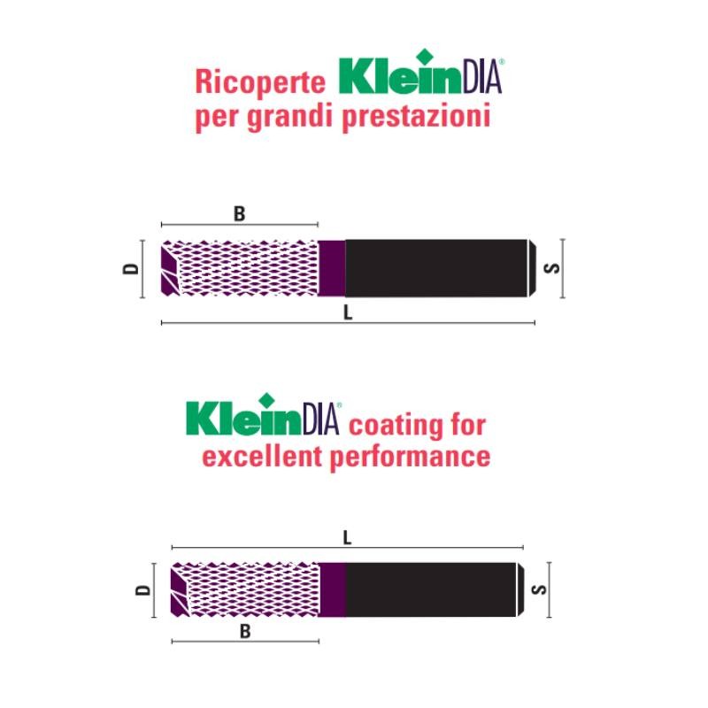 VHM frezen voor glasvezel en vezelcement KleinDIA – U130.KD