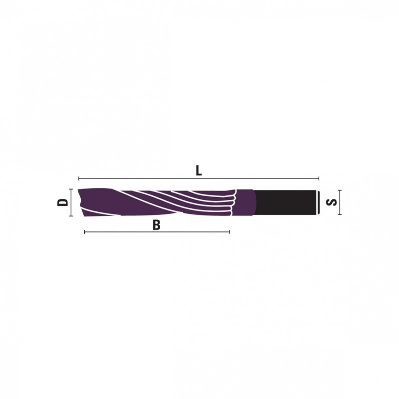 VHM spiraalfrezen opwaarts Z1 KleinDIA – U102.KD