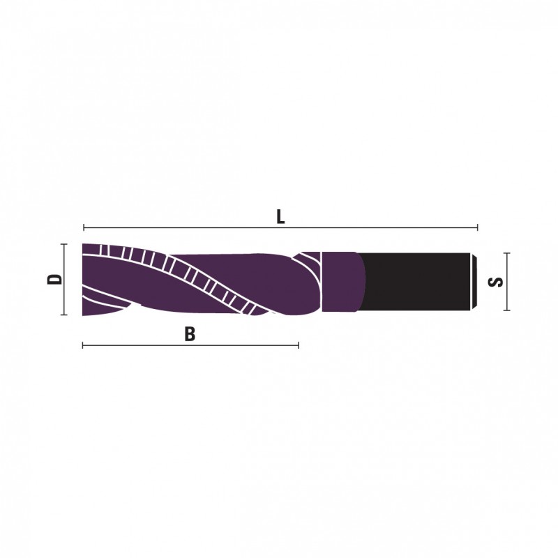 VHM spiraalruwfrezen opwaarts Z2 KleinDIA – U120.KD