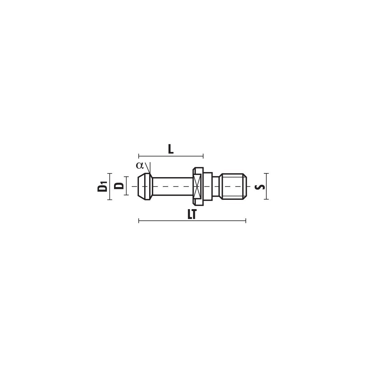 Trekbouten voor CNC-gereedschapopnames – T118