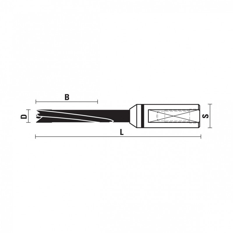 VHM drevelboren Z=2