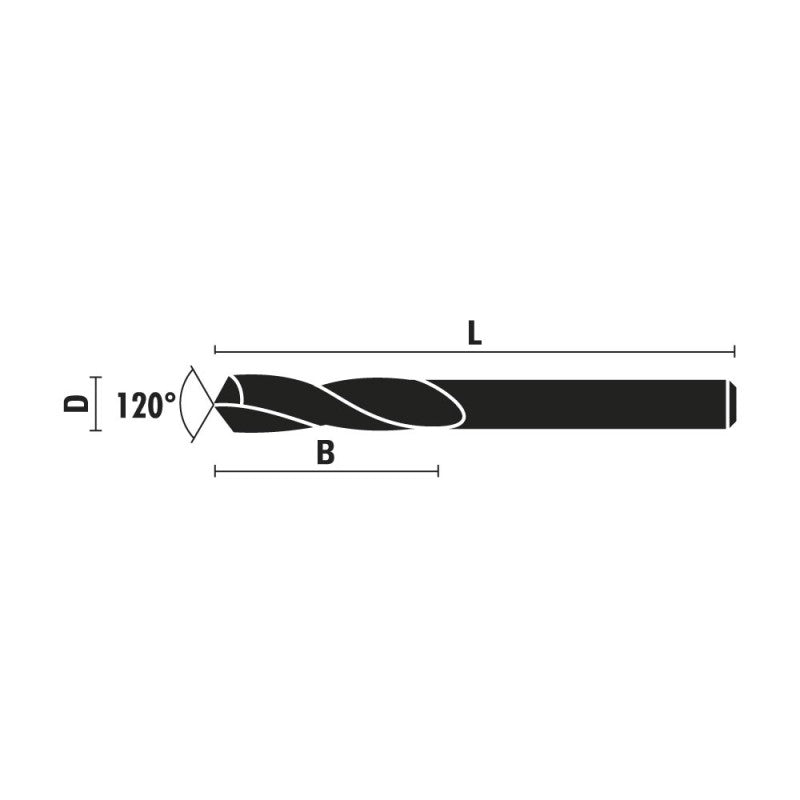 VHM spiraalboren Z=2